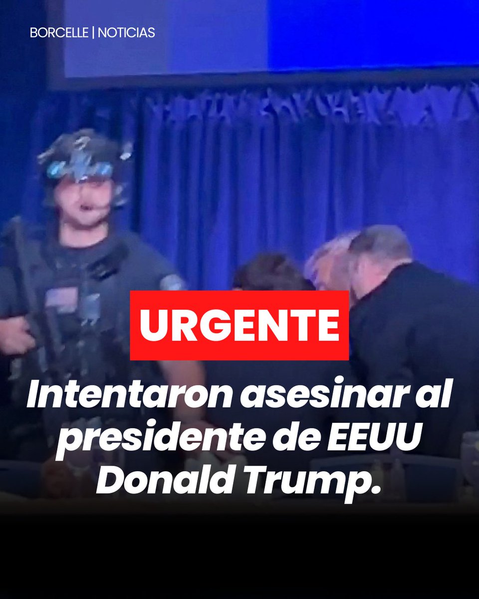 Intentaron asesinar al Presidente de los Estados Unidos, Donald Trump.

👉El mandatario salió ileso tras el atentado en  la Cena de los Corresponsales de la Casa Blanca y Cole Allen es el principal sospechoso.