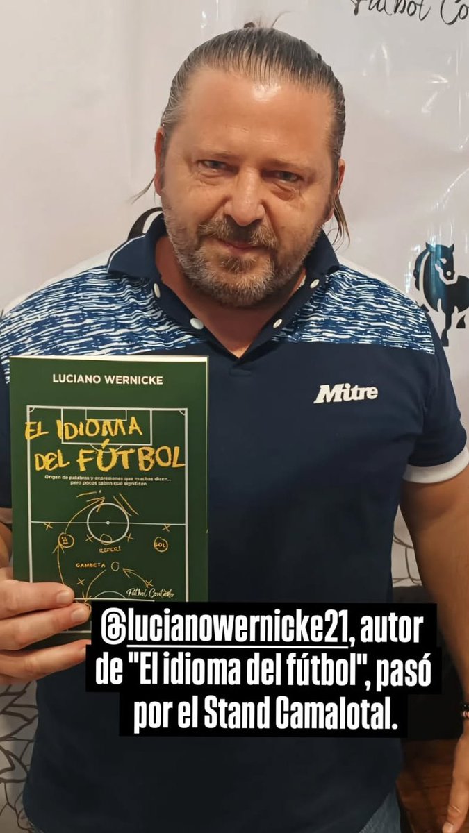 Hoy conocí en la <a href="/ferialibro_ba/">Feria del Libro de Bs. As.</a> a mi nuevo "hijo", "El idioma del fútbol", publicado por <a href="/FutbolContadoEd/">Fútbol Contado Ediciones</a> . Gracias <a href="/mitreArg/">Mitre Argentina</a> por acompañarme siempre!!!