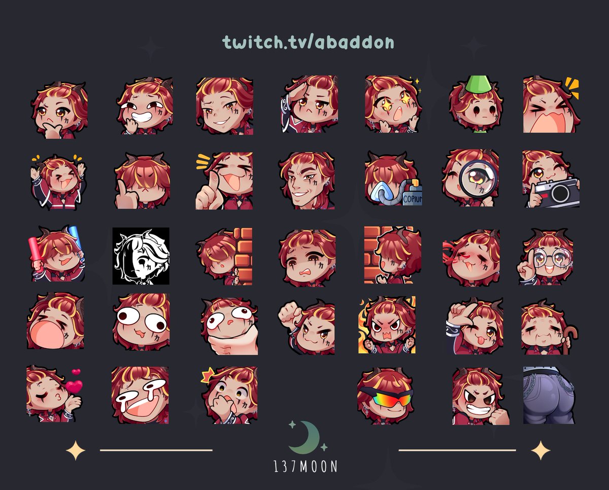 137Moon_'s tweet photo. Static and Animated emotes I did for  @AbaddonVT  ✨

✧ ────୨ৎ──── ✧    

#Vgen #VGenComm #emoteartist https://t.co/WDZSMTonR3