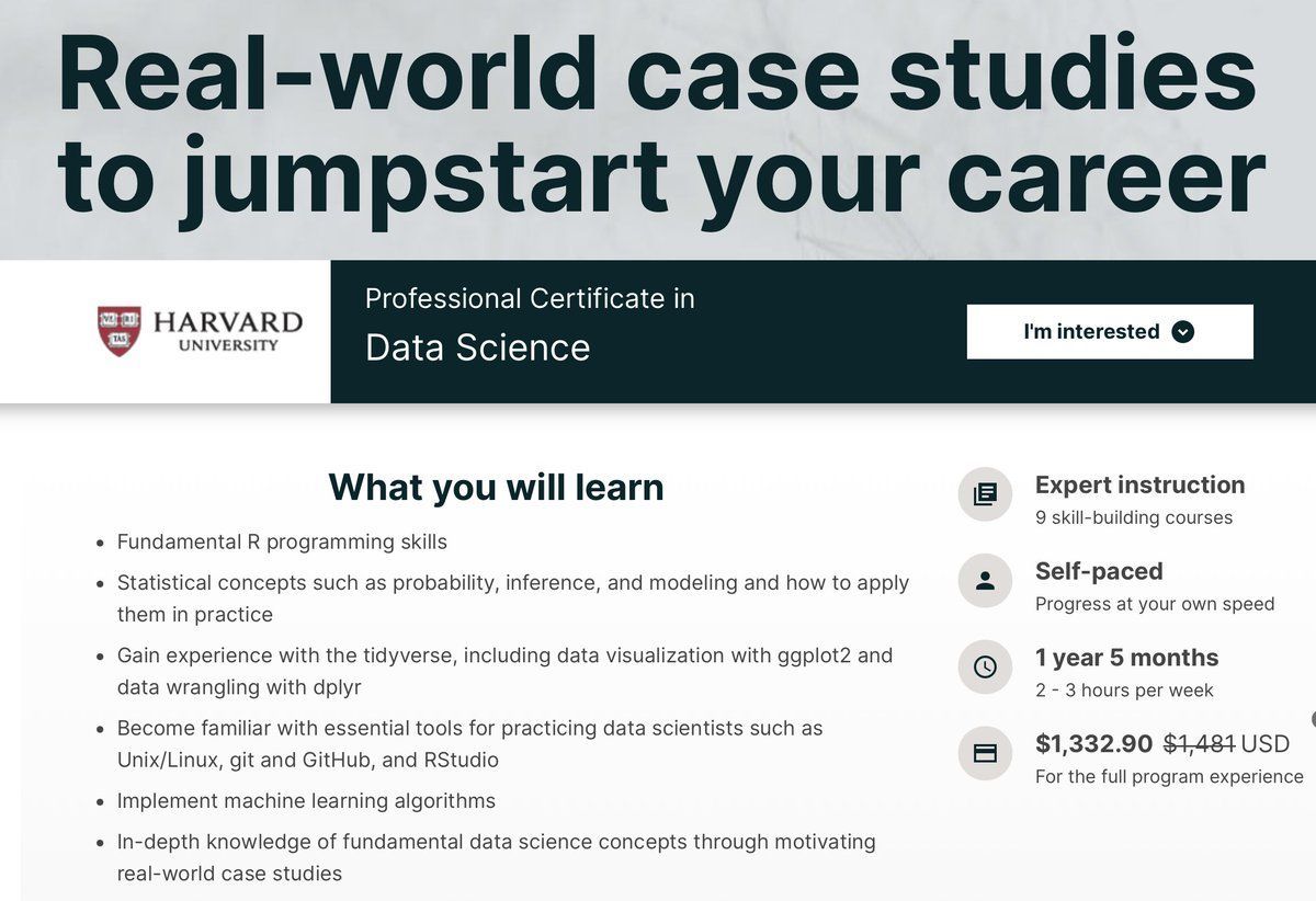 gp_pulipaka's tweet image. Top Data Science Certification Courses for Python and R! #BigData #Analytics #DataScience #AI #MachineLearning #IoT #IIoT #PyTorch #Python #RStats #TensorFlow #Java #JavaScript #ReactJS #GoLang #CloudComputing #Serverless #DataScientist #Linux #Programming #Coding #100DaysofCode
