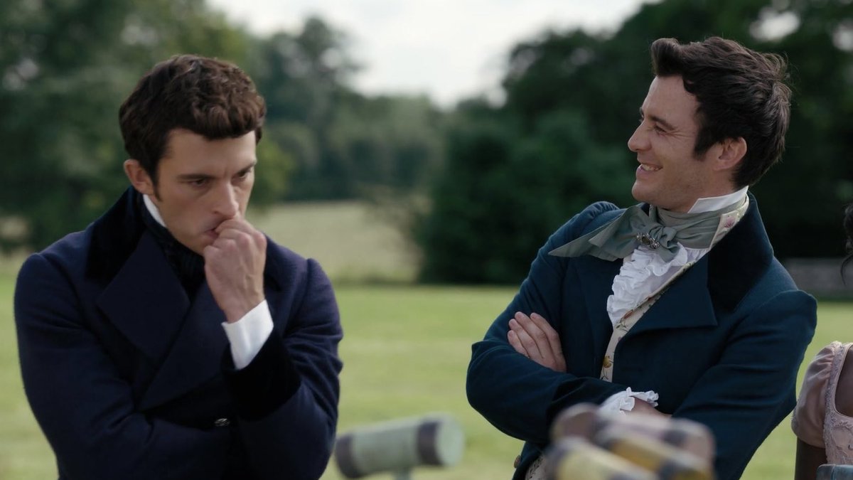 abridgertonlove's tweet photo. benedict really was having the time of his life in s2 watching anthony get humbled to death https://t.co/FYgwAP2G53
