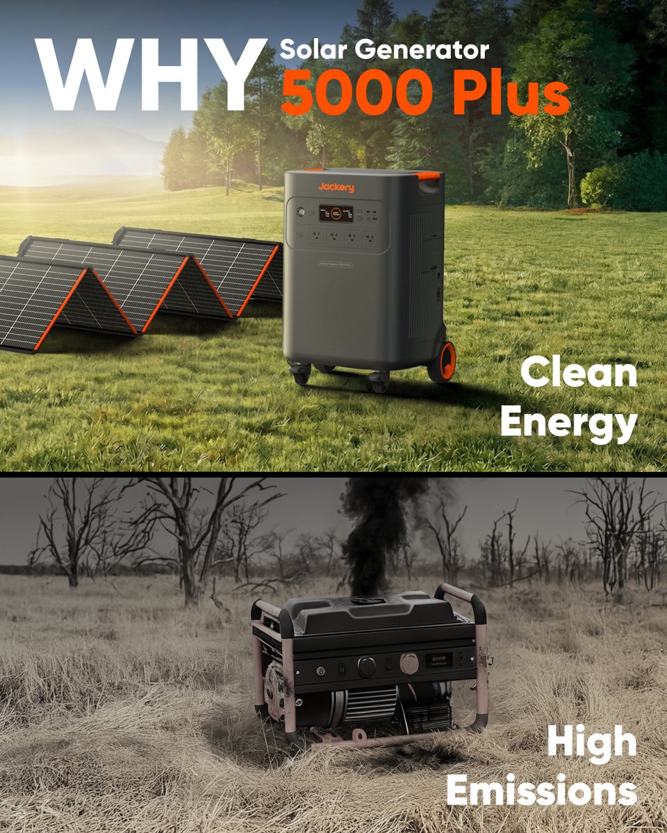 jackeryinc's tweet image. Loud, smoky, vs. Silent, solar-powered 🌲 
Which vibe are you bringing to the campsite?
Team Solar or Team Gas? Sound off below 👇

#Jackery #SolarGenerator
#ZeroEmissions #GreenTech #CampingLife