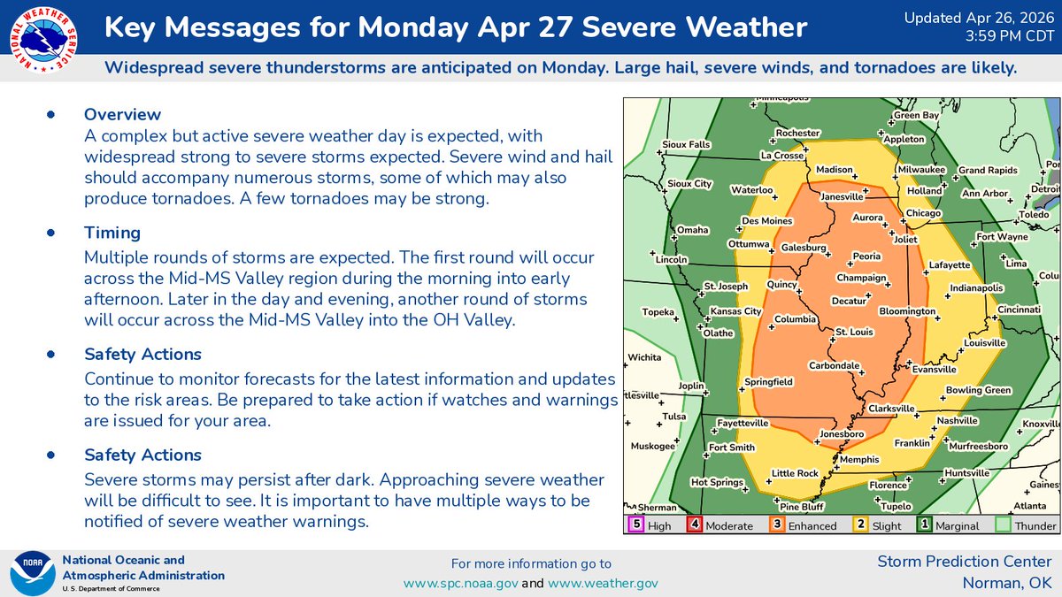 NWS Storm Prediction Center tweet media