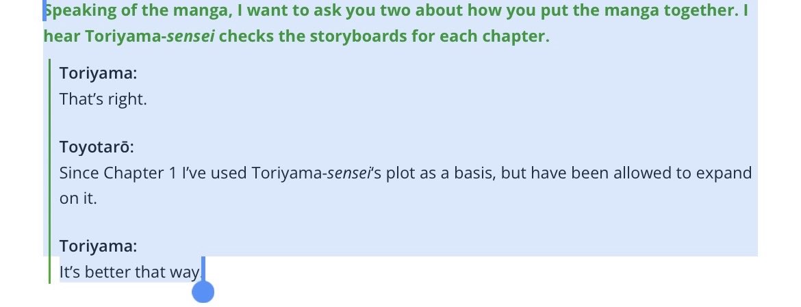 bardock__sama's tweet photo. @Napolii_y2 That's incorrect. Toriyama submitted two drafts, one to Toyotaro and the other to Toei Animation. https://t.co/OU7f3qFaPe