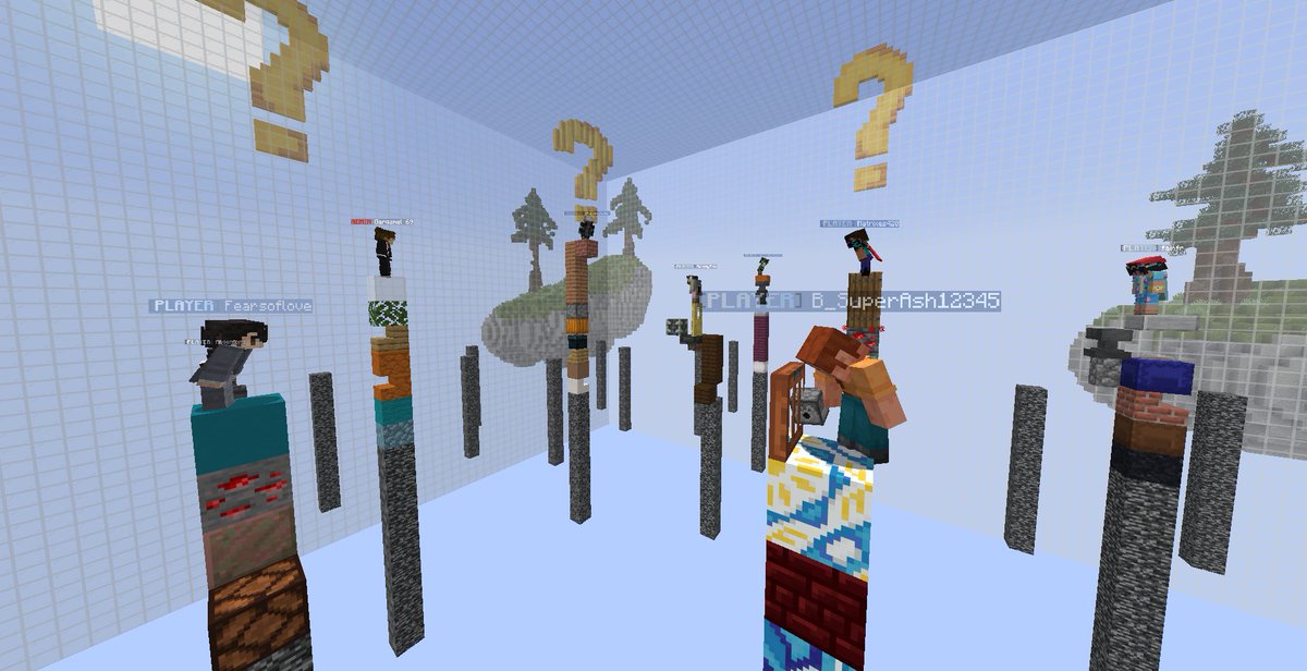 UnitedLandsMC's tweet photo. We host events, like Lucky Pillars, in our events server weekly. We also host player events as well. Join us and see over at our discord and our server! https://t.co/F9SIQV1J8y