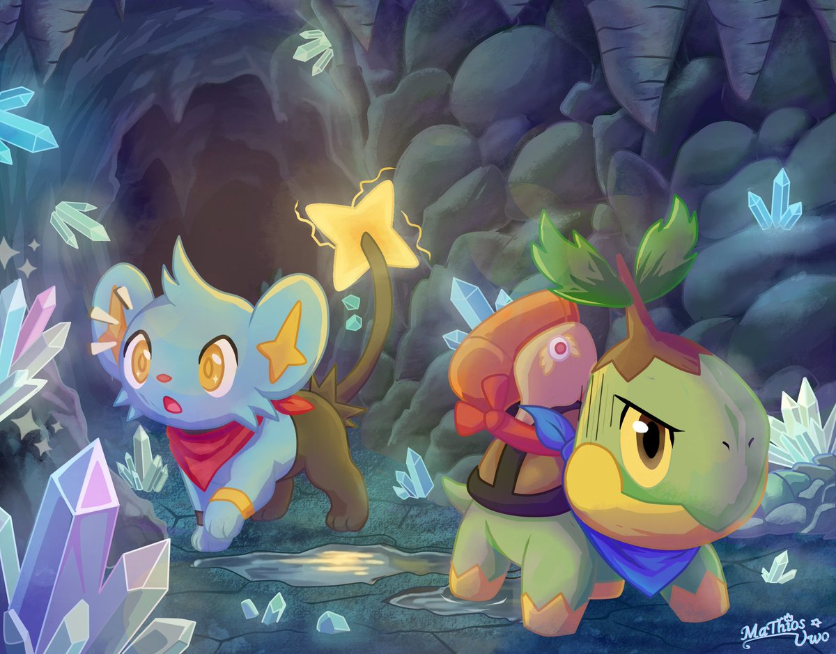 🐍Commission for Greens✨
#shinx #turtwig #pokemon #fanart