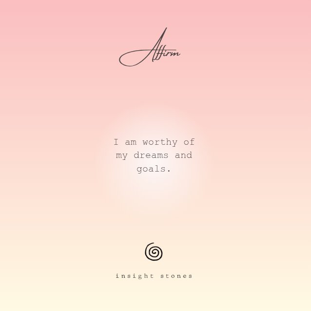InsightStones's tweet image. Affirm! 

#affirmatie #affirmations #dailyaffirmations #insightstones