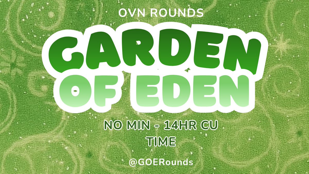 Garden Of Eden tweet media