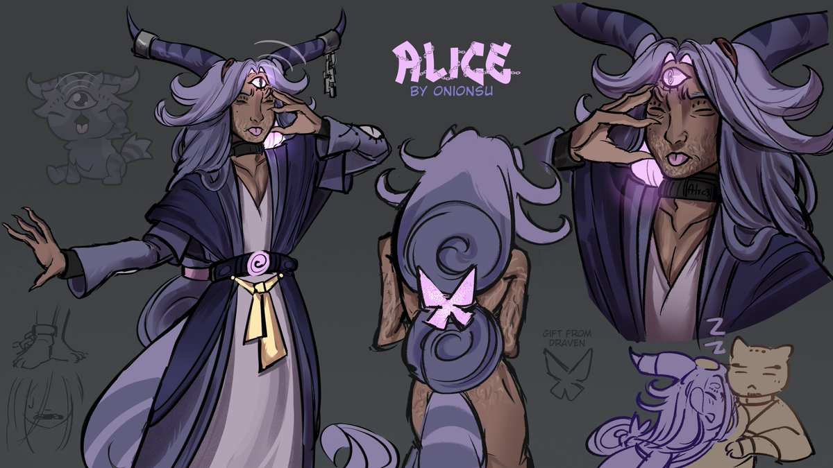 Onionsued's tweet photo. Alice as a human 
#mewgenics https://t.co/AUcOhsiQES