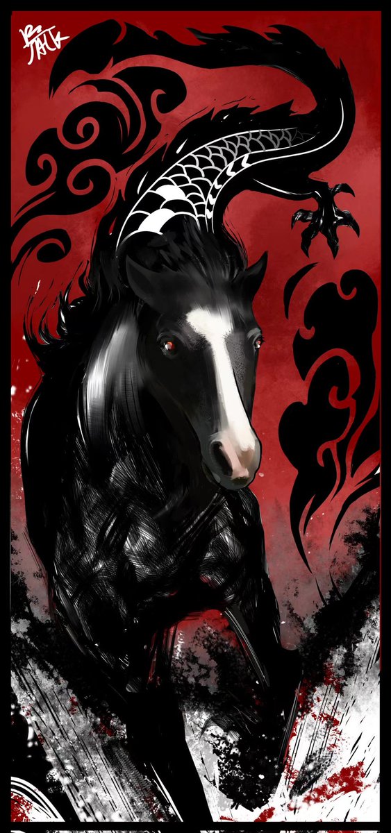 馬、私が描いた馬、龍馬の馬。