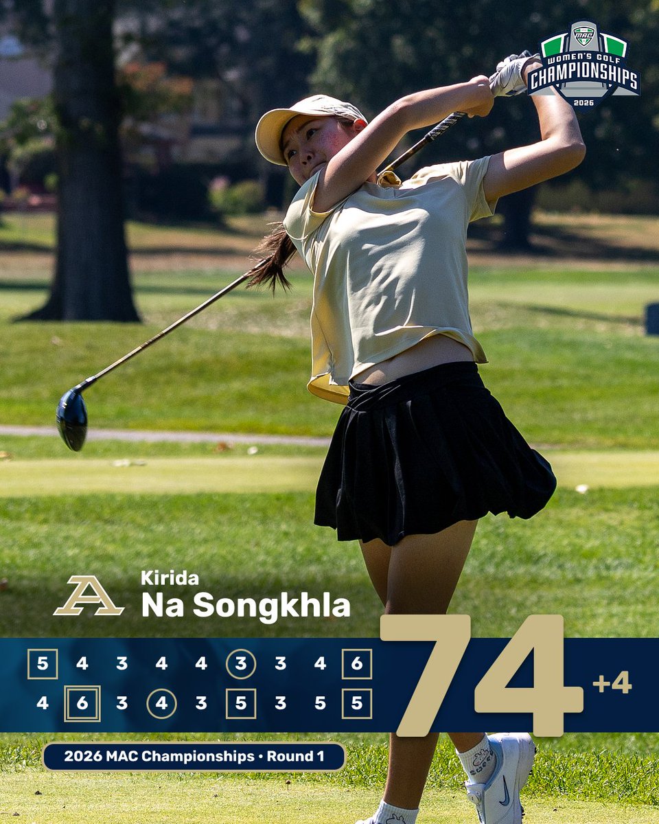 ZipsWGolf's tweet photo. Kormuth Leads Akron through First Round of MAC Championships, Zips 6th overall‼️

📰 https://t.co/it1z5zDWNt

#GoZips🦘 https://t.co/JZ7WyqZZCa