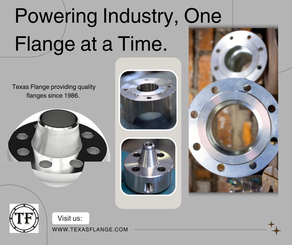 TexasFlange's tweet image. Powering industry, one connection at a time. ⚙️
Precision-built flanges you can count on—every job, every time. Texas Flange — Built to perform.🌐 texasflange.com
📞 281-484-8325 #TexasFlange #BuiltToPerform #IndustrialStrength
