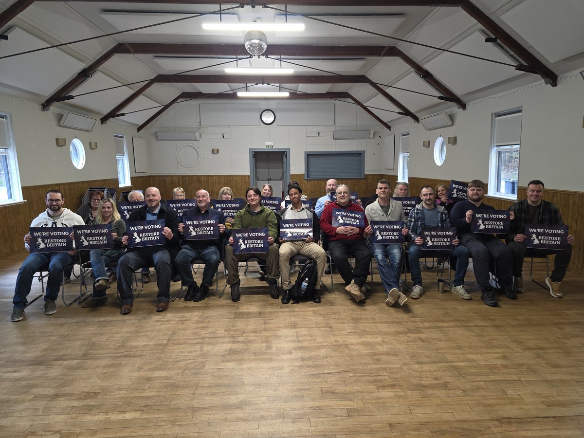 First #RestoreBritain meeting of West Aberdeenshire &amp; Kincardine branch this evening.
We had around 60 attend, which was better than I had anticipated.
Great to meet and chat with some interesting, like minded  people and I'm sure at next month's meeting there will be many