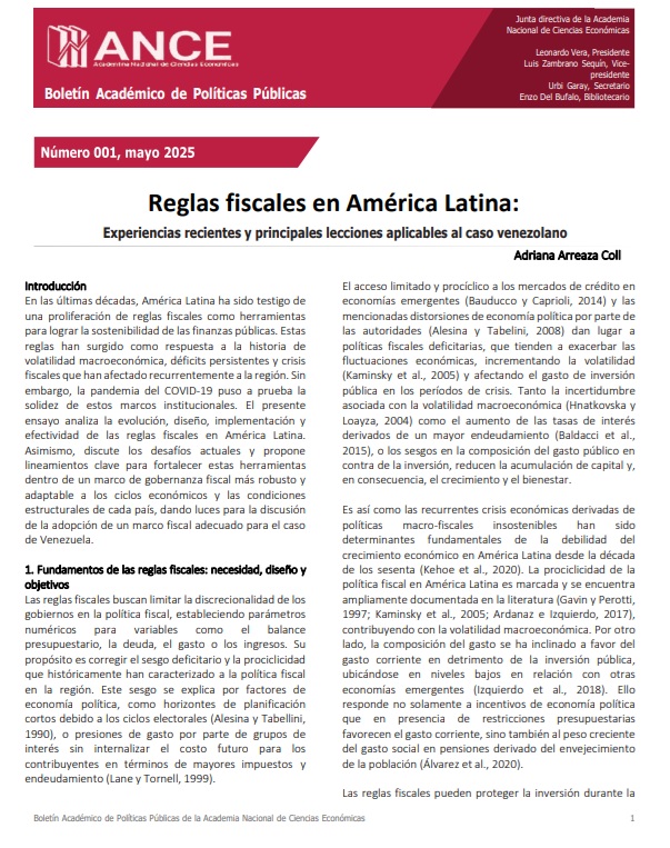 Academia Nacional de Ciencias Económicas (ANCE) tweet media
