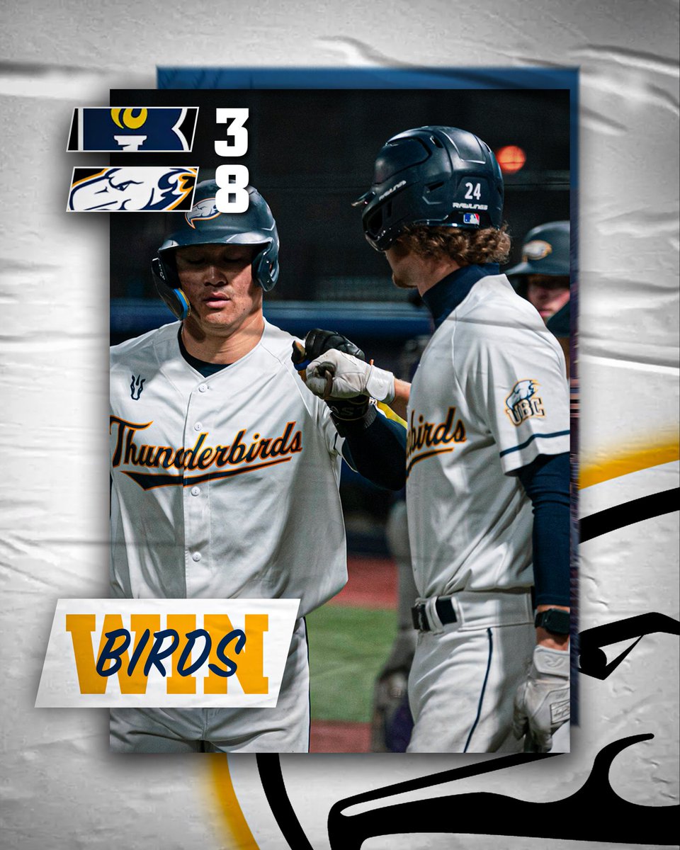 ubc_baseball's tweet photo. Birds take game 1 of Senior Sunday!
⚡️⚡️
#GOBIRDSGO https://t.co/Q58VUedIU3