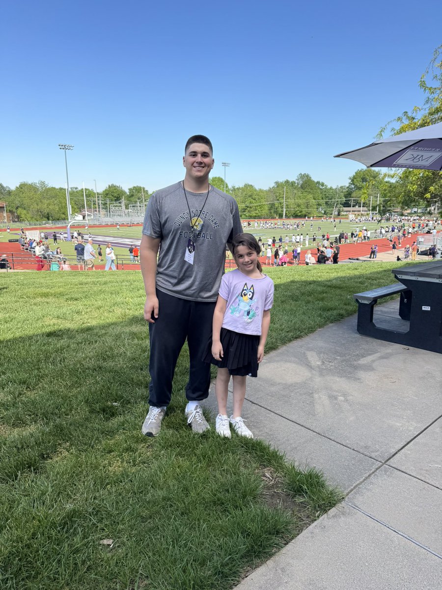 CalebZook53's tweet photo. Thank you @TJenkins_Mck for the Junior Day invite! I had a lot of fun touring campus and watching @Mckendree_FB spring game. Can’t wait to be back. https://t.co/QbLBi9d6ME