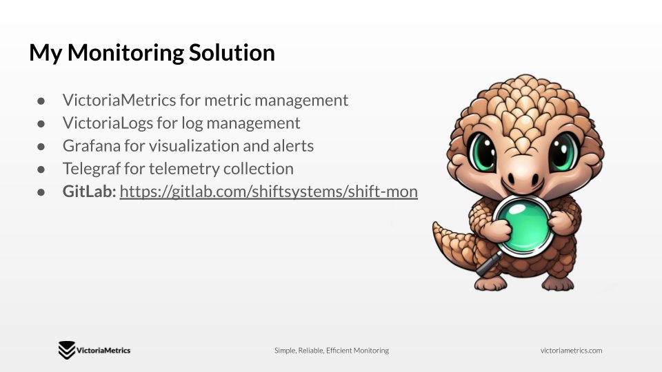 VictoriaMetrics's tweet photo. Tooling Stack Overview
📊 #VictoriaMetrics for metric management
📜 #VictoriaLogs for log management
📈 Grafana for visualization and #alerts
📡 Telegraf for #telemetry collection
👾 GitLab: https://t.co/EP5A0xSnh4
Integrated Solutions
🖥️ #Syslog
🛡️ Defender
🌐 Web servers
🚨 #IDS/#IPS
🔑 #FreeIPA
🔐 Authentik
📊 Sysmon
If you’re at @lfnw, come talk to us about #Observability, #Metrics, #Logs, and #Traces.
#LFNW2026