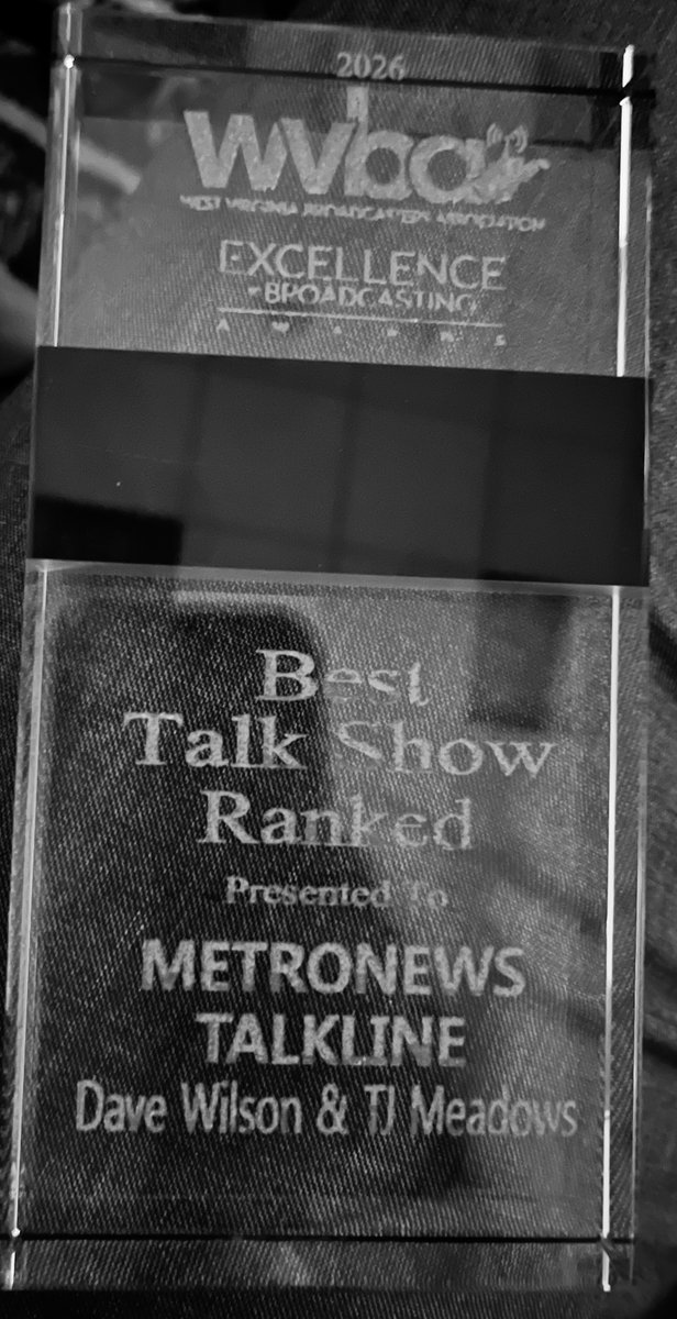 T.J. Meadows, Co-Host MetroNews Talkline tweet media