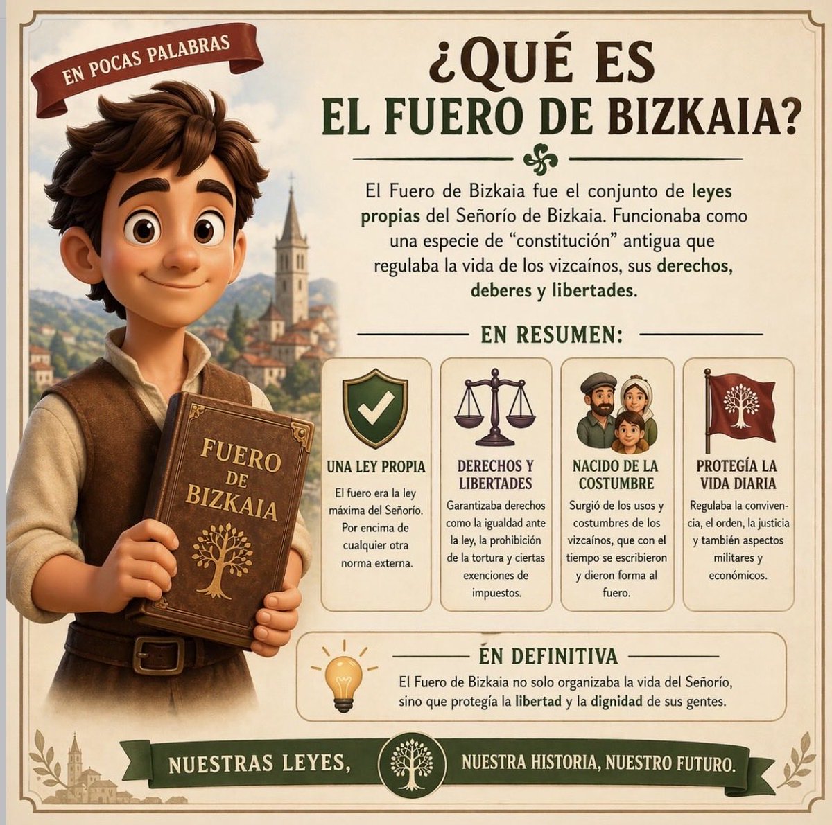 laplayaehu's tweet photo. ¿Sabías que el Fuero de Bizkaia y el Concierto Económico forman parte de una misma tradición?

Esta cuestión y muchas más serán abordadas los próximos días con el inicio del XVI Congreso ITUNA: 500 años del Fuero de Bizkaia y Hacienda Foral (1526-2026) https://t.co/luroeya9KJ