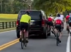 abeday's tweet photo. @alphafox 6 seconds in: does the biker lean against the car causing himself to fall? https://t.co/hrGnLnluoZ