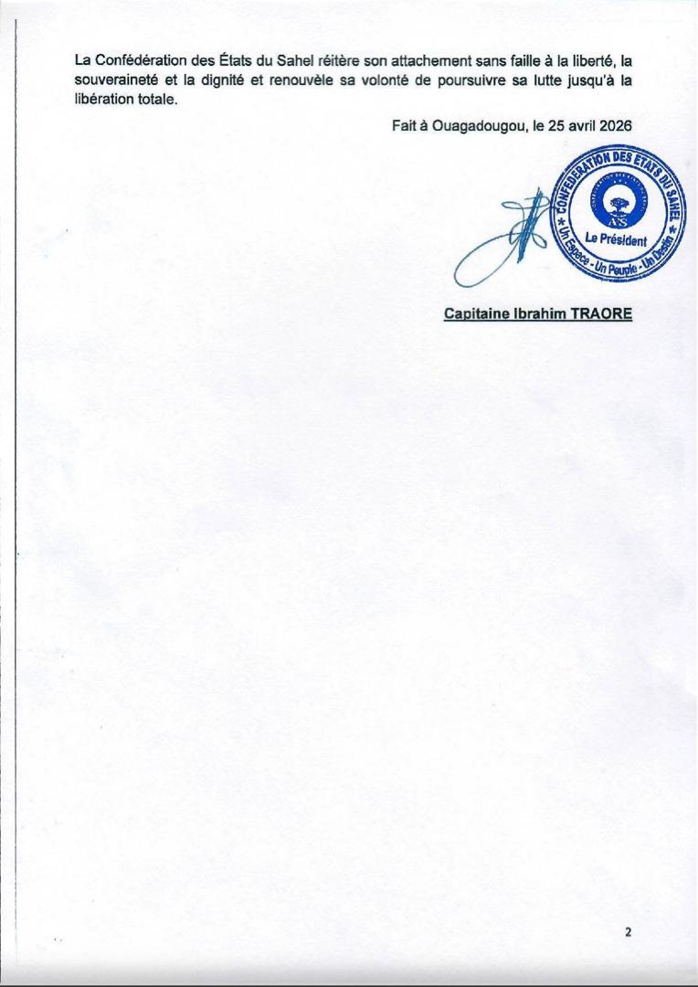 MedLilly1's tweet image. Communiqué de l'Alliance des Putschistes #Mali #Niger #Burkina