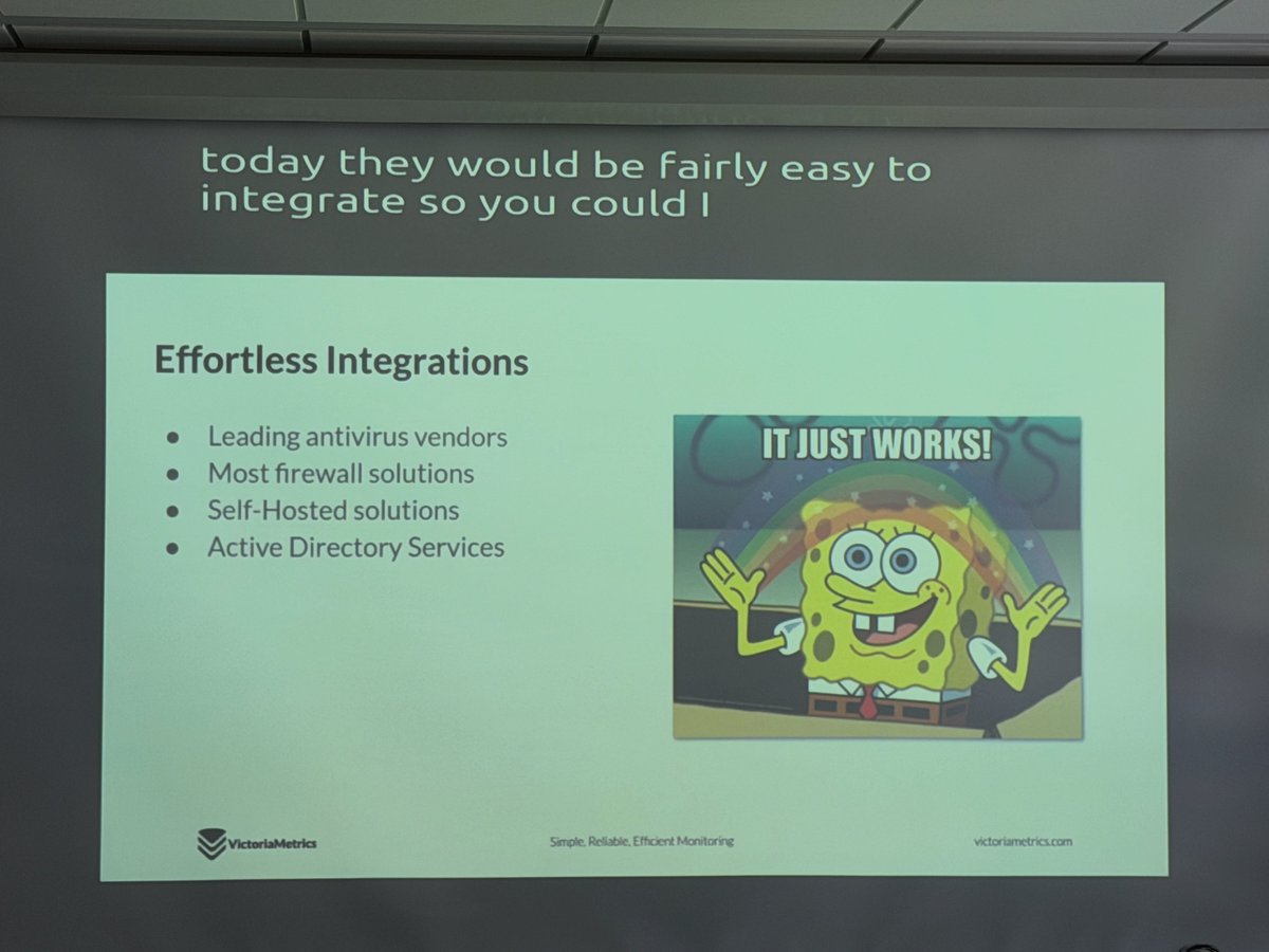VictoriaMetrics's tweet image. Effortless Integrations

🛡️ Leading antivirus vendors
🔥 Most firewall solutions
🏠 Self-hosted solutions
🧑‍💻 Active Directory services

If you’re at @lfnw, come talk to us about #Observability, #Metrics, #Logs, and #Traces.

#LFNW2026