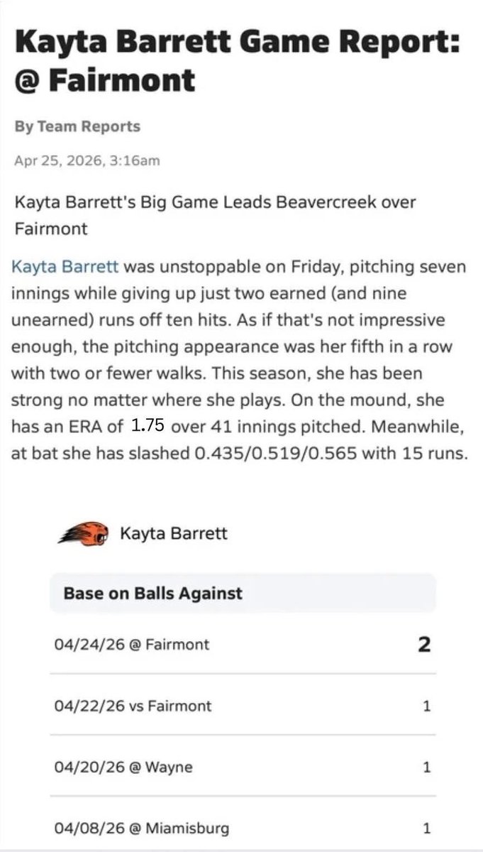 KBarrett2029's tweet photo. I’m back from two injures and coming back strong. Can’t wait for my next game on Monday!!
@LineDsoftball 
@Get2CollegAth 
@Softball_Home 
@SoftballDown 
@SoftbalAmerica 
@SoftballHome 
@ExtraInningSB 
@CoastRecruitsSB 
@PrepSoftball 
@D1Softball https://t.co/15644nW376