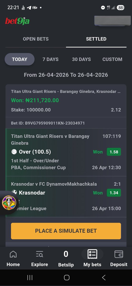3 ODDS BOOOMM!!!!✅✅✅
300K IN THE BIG BAAGG❤️☺️🥳
Congratulations to all winners 🎊🍀

#Bet9jaCode
<a href="/BoomQueen_/">Queen 💥👸🏻</a>  <a href="/ShegunFunmiTips/">Oluwa Shegun Funmi 🌟</a> <a href="/suretips_x/">suretips_x ⚽️🏀🎾</a> <a href="/bettinghubgames/">BETTING HUB ⭐️🫵🏽</a> <a href="/ms__finest/">Finest</a>