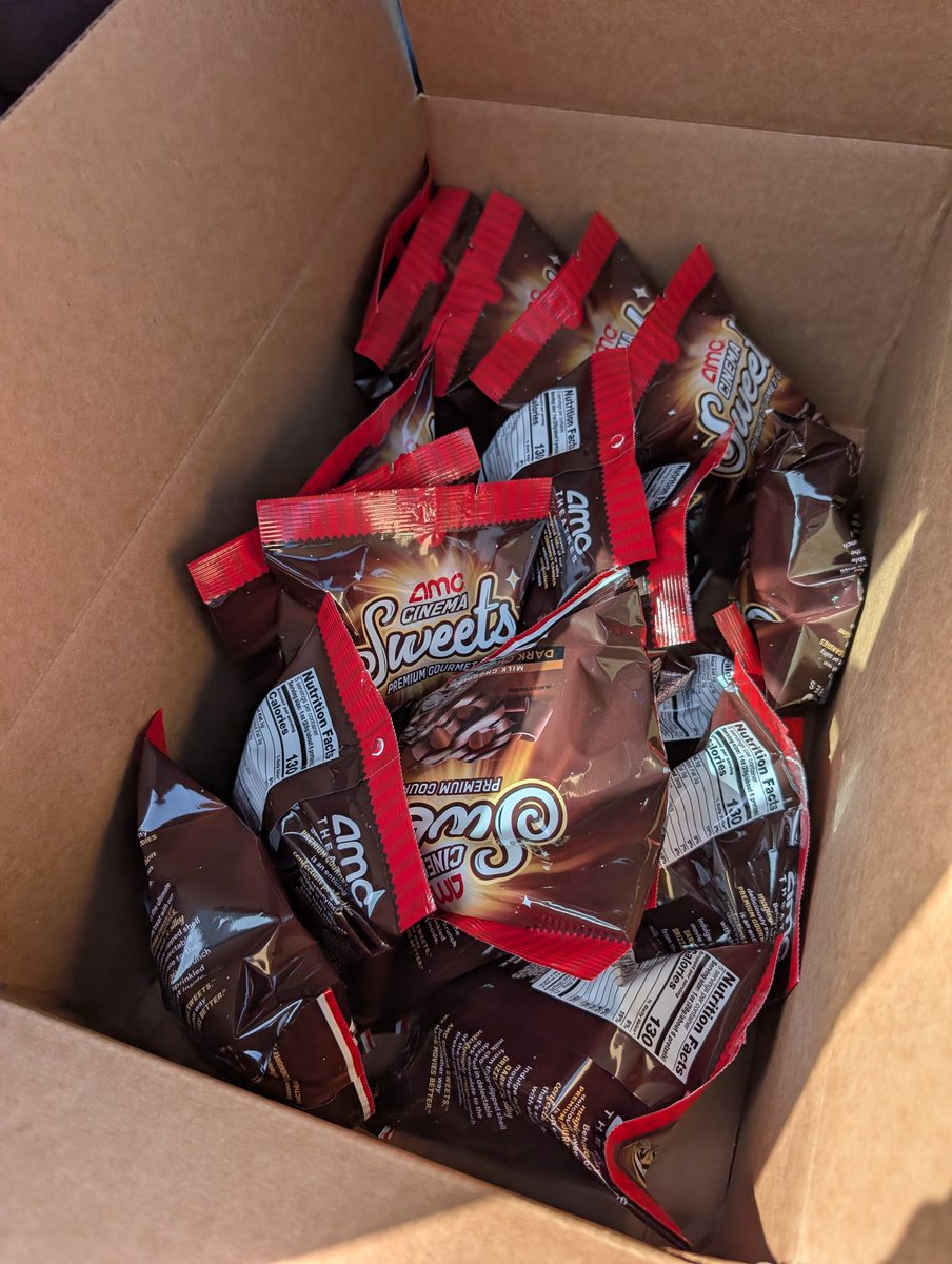 chapin4life's tweet photo. @CEOAdam said 2026 was for innovation, but I’m here for the execution. 🍿🥨 I’ll clear the shelf. Supporting the fundamentals one chocolate-covered box at a time. The shorts are nerfing the price, but I’m loading the boat.🚀💎 #AMC #CinemaSweets #AprilforApril https://t.co/tXoAgkH05i