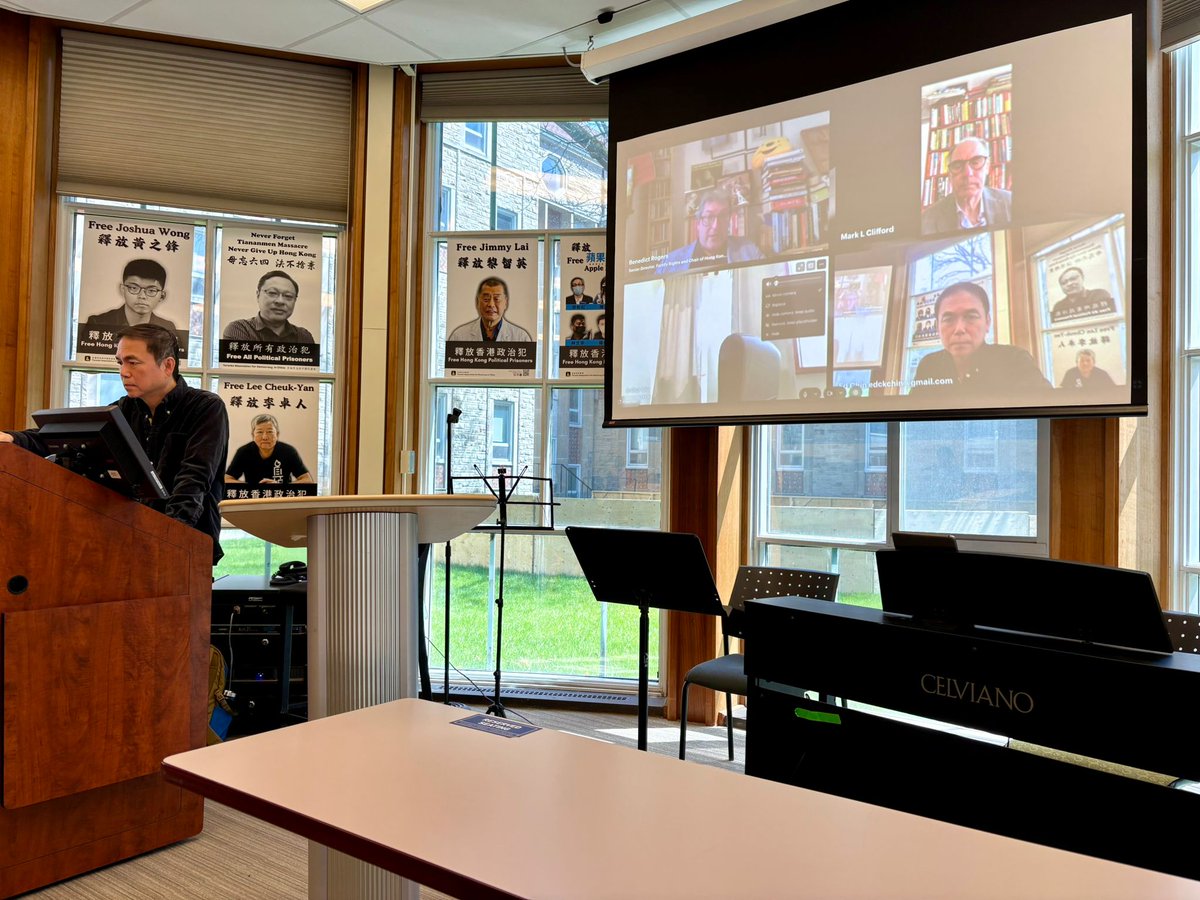 benedictrogers's tweet image. A pleasure to be with my friends @MarkLClifford @edwardckchin and Arthur Liu discussing #HumanRights in #China and #HongKong 

We had some technical difficulties and interruptions - maybe #CCP intrusions? - but we had a good discussion.

You can watch here :)