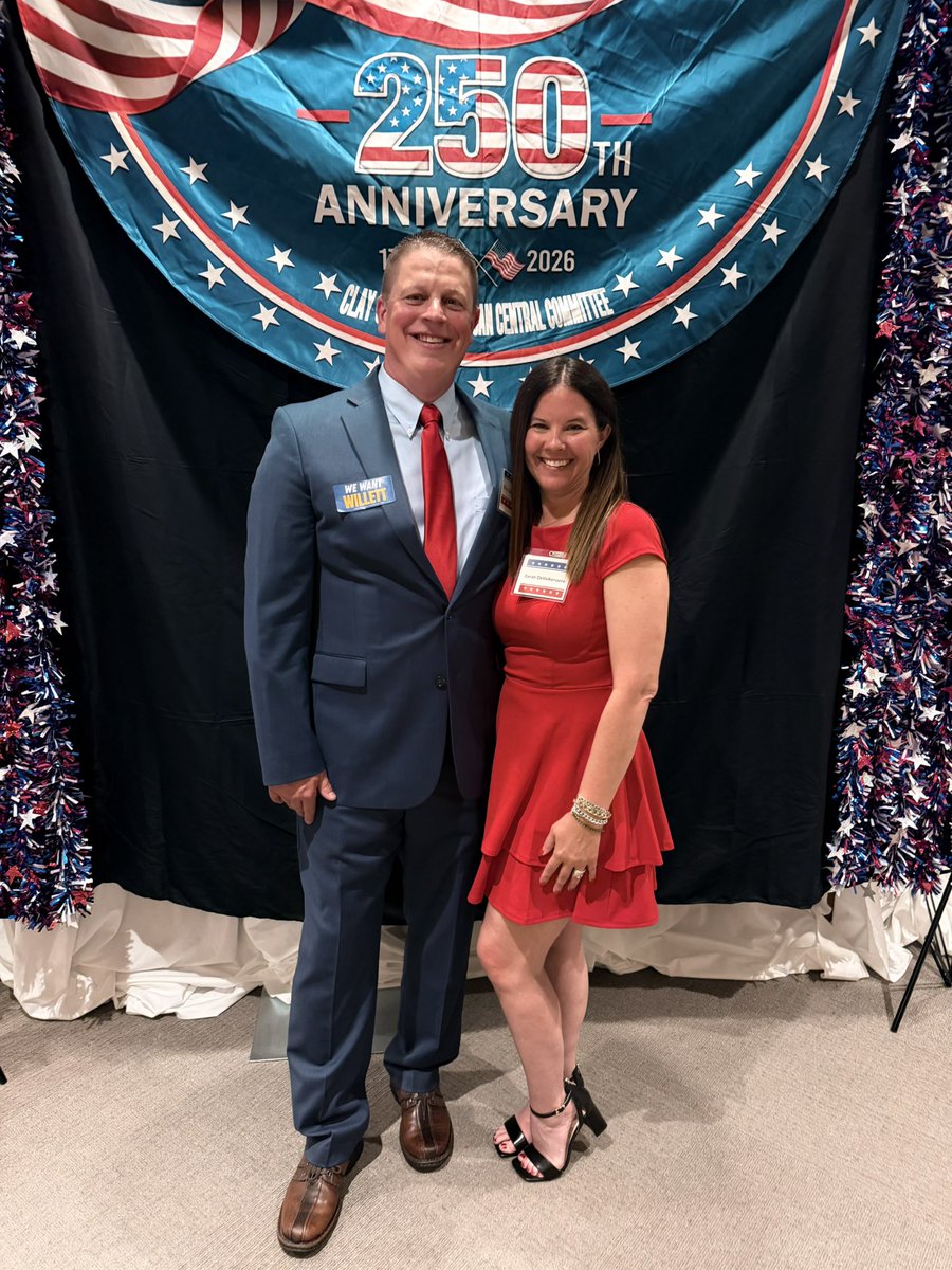 sdrsdd's tweet photo. @ejdkc and I had a great night last night at the Clay County Missouri Republicans annual Lincoln Days event. Happy to support @ForTheNorthland @NathanNotNate for Congress. @willscharf was a great speaker. It was great to meet him. 🇺🇸❤️🇺🇸❤️🇺🇸 https://t.co/CoJz6YZO19