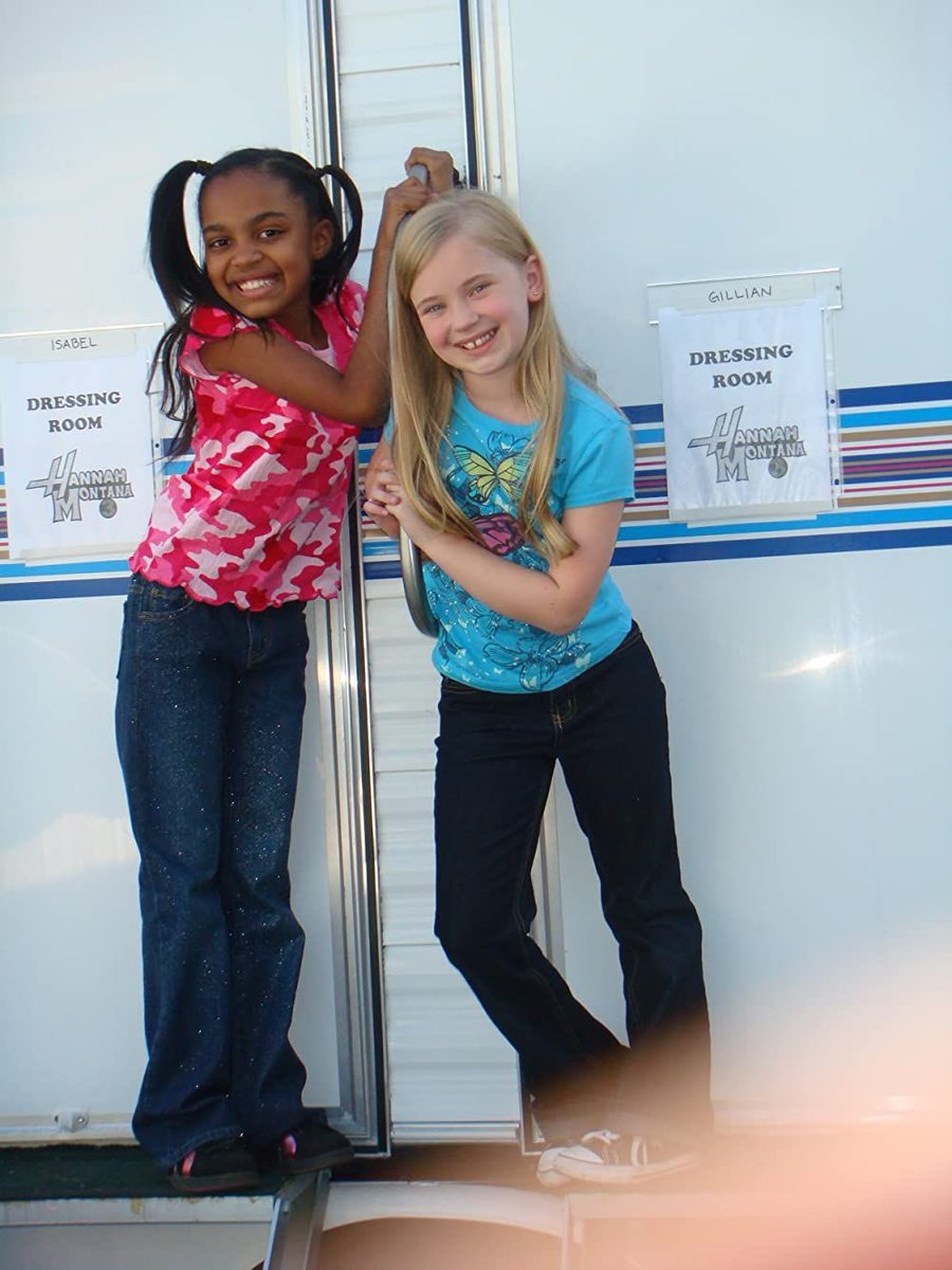 China Anne McClain and Sierra McCormick on Hannah Montana, 2006