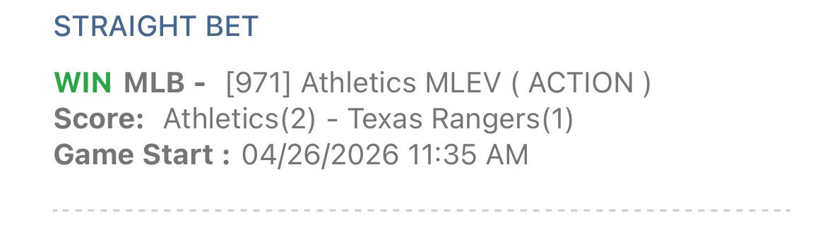WinWhenHot's tweet image. Oakland Athletics ml +100 💰vs Texas Rangers #mlb A's #Athletics  #AllForTx 🔪🔪🔪🐘🐘🐘🔥🔥🔥