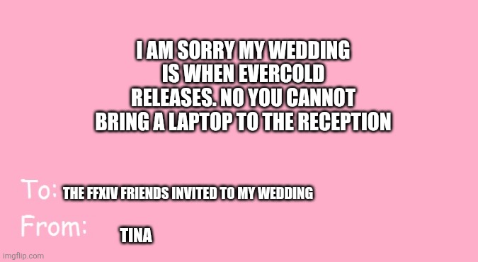 Actually_Tina_prepping for the 4th_FFXIV tweet media