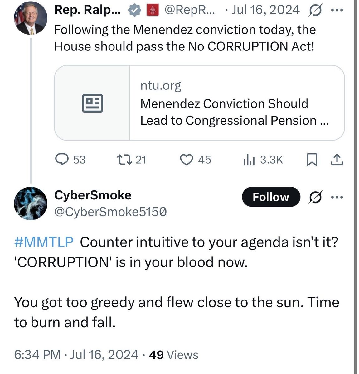 AMCScam's tweet image. Before trying to tout on X, ask yourself 2 questions:

1) Have I lost $40k in this position? If so, touting may not be the best idea. $MMTLP

2) Have I publicly threatened elected officials because of my losses? Again, if so, touting may be unwise. @CyberSmoke5150 #RonaldMcDonald
