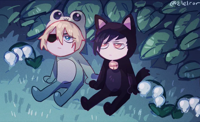 these two will also be available as small prints soon.. #fe3h froggy hat