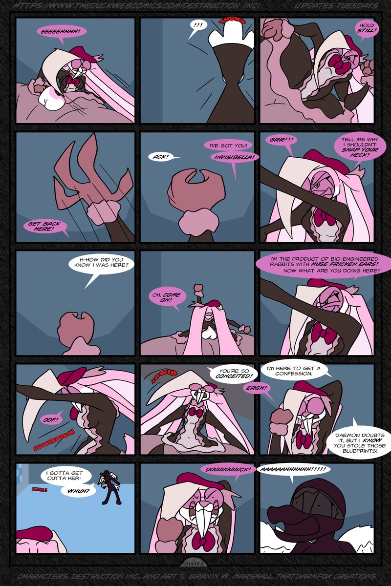 Sly_Mr_Fox's tweet image. cw: language, blood

4 new Destruction Inc. pages

Find whole chapters at my Tumblr: tumblr.com/blog/thatdarnf…

#furry #anthro #webcomic