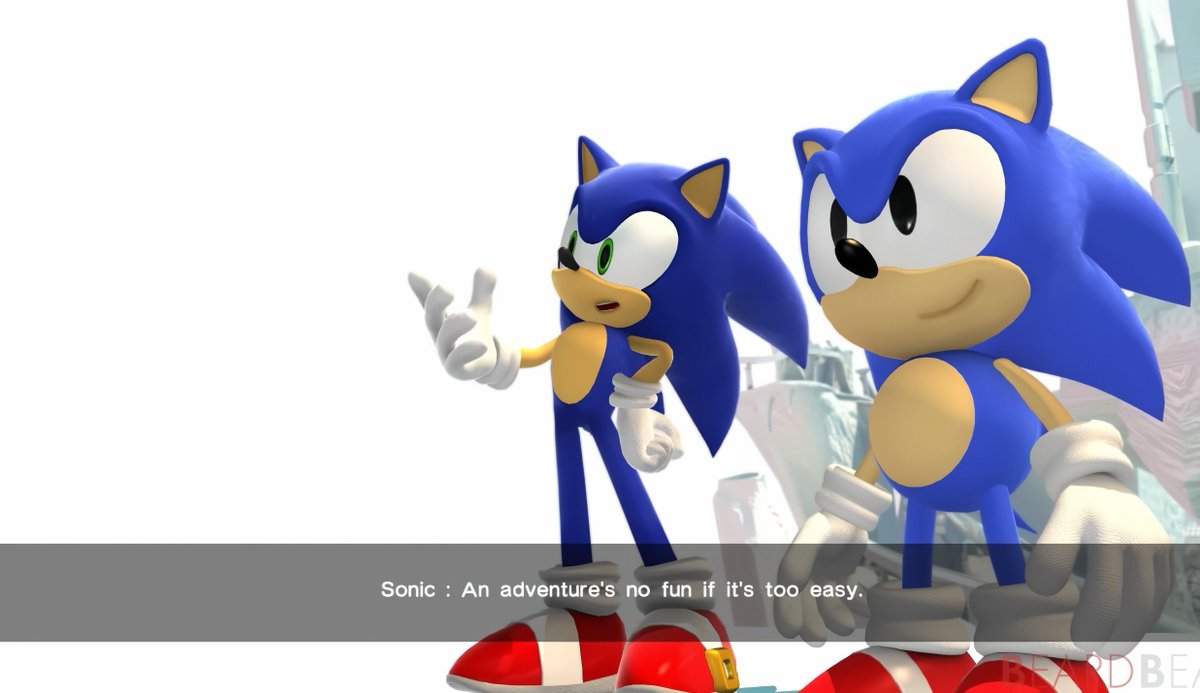 I love how this attitude ties back to one of Sonic's mottos: An adventure's no fun if it’s too easy, right?
Bro genuinely lives for that thrill and we love to see it😌