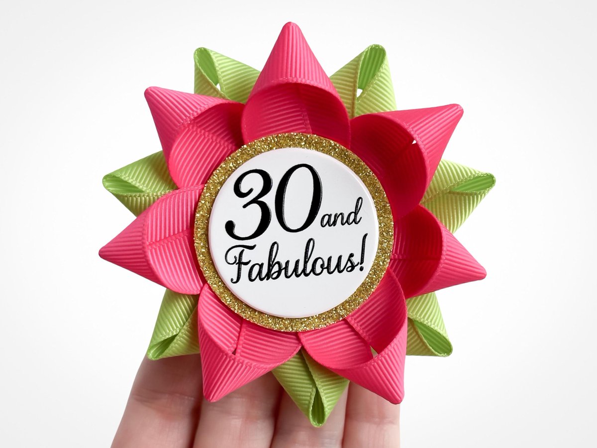 PPerceptions's tweet image. 30th Birthday Pin, "30 and Celebratory", Hot Pink &amp;amp; Green tuppu.net/64753451 #handmadegifts #eventplanning #shoppingonline #weddings #Etsyshop #shopsmall #partyplanning #babyshower #shopping #events #30AndFabPin