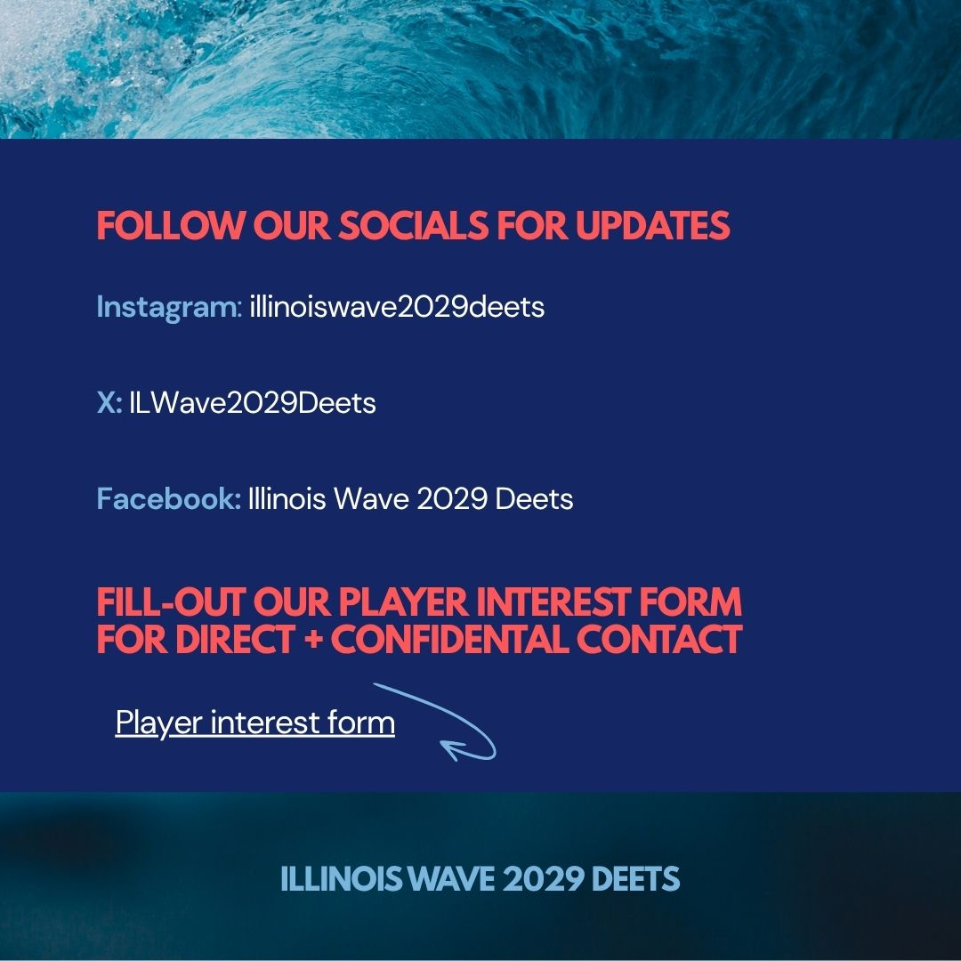 ILWave2029Deets's tweet photo. 🚨 New Team Forming 🚨

Illinois Wave Deets 2029 | 2026-2027 season

Adding driven athletes with college aspirations to a strong core group of players. All positions considered (2029/2030 preferred).

➡️Player interest form: https://t.co/gPNMQS9ox8 https://t.co/ID8aPtUBZX