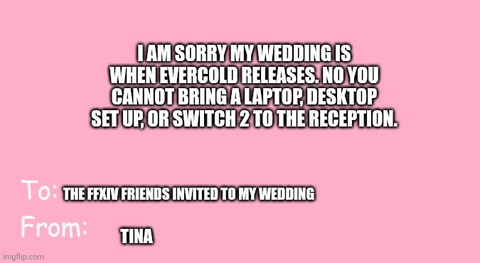 Actually_Tina_prepping for the 4th_FFXIV tweet media