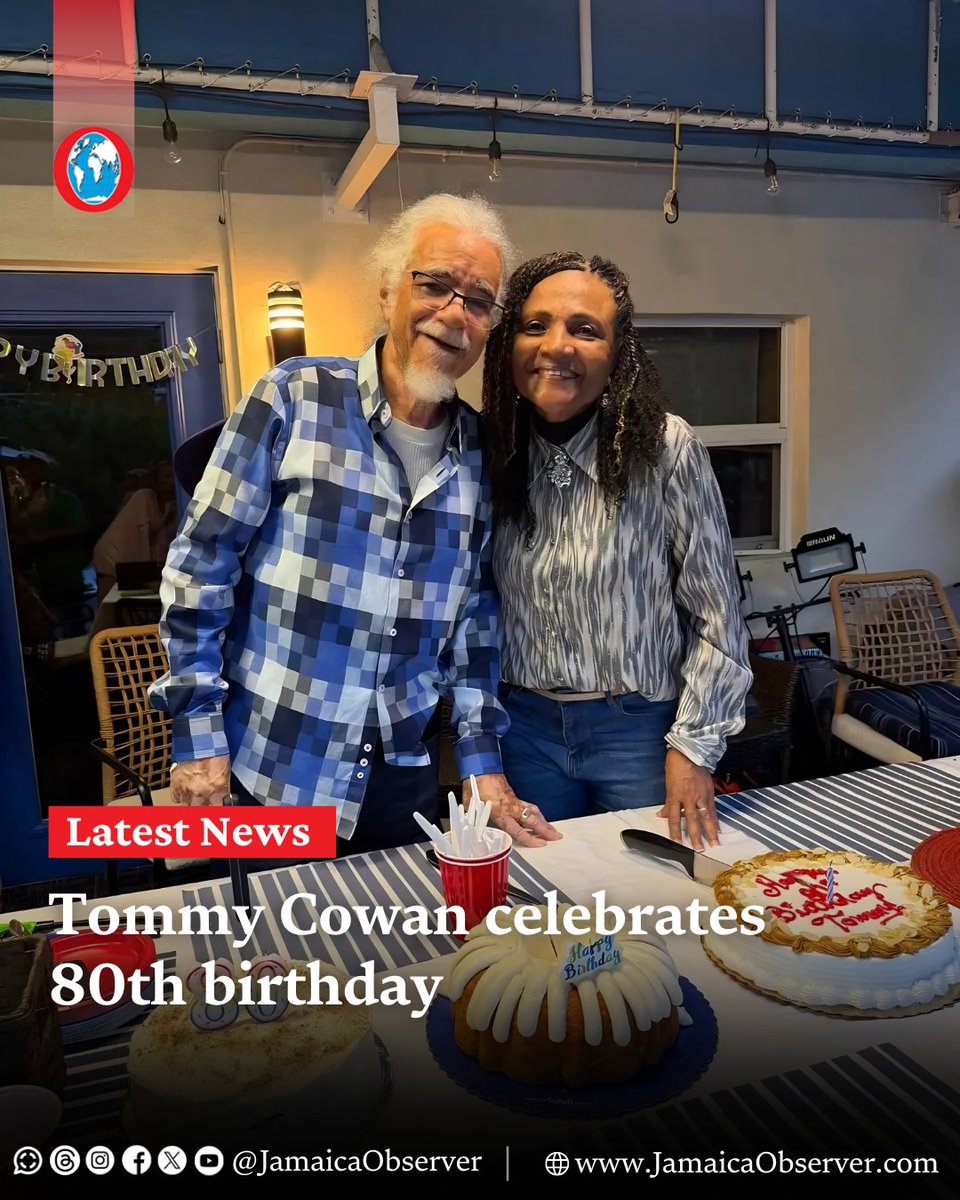 JamaicaObserver's tweet image. Yes, indeed! Tommy Cowan is 80 years old.

The veteran impresario celebrated the milestone on April 6 with family and well-wishers at Circle House, the North Miami headquarters of Inner Circle.
jamaicaobserver.com/2026/04/26/tom…