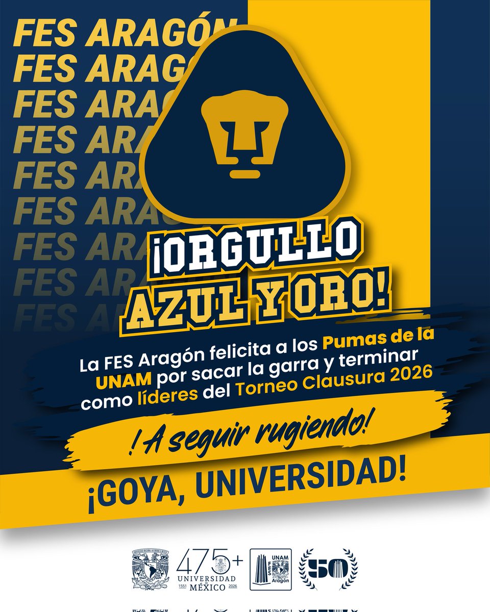 #OrgulloUNAM ❤️⚽
<a href="/PumasMX/">PUMAS</a>