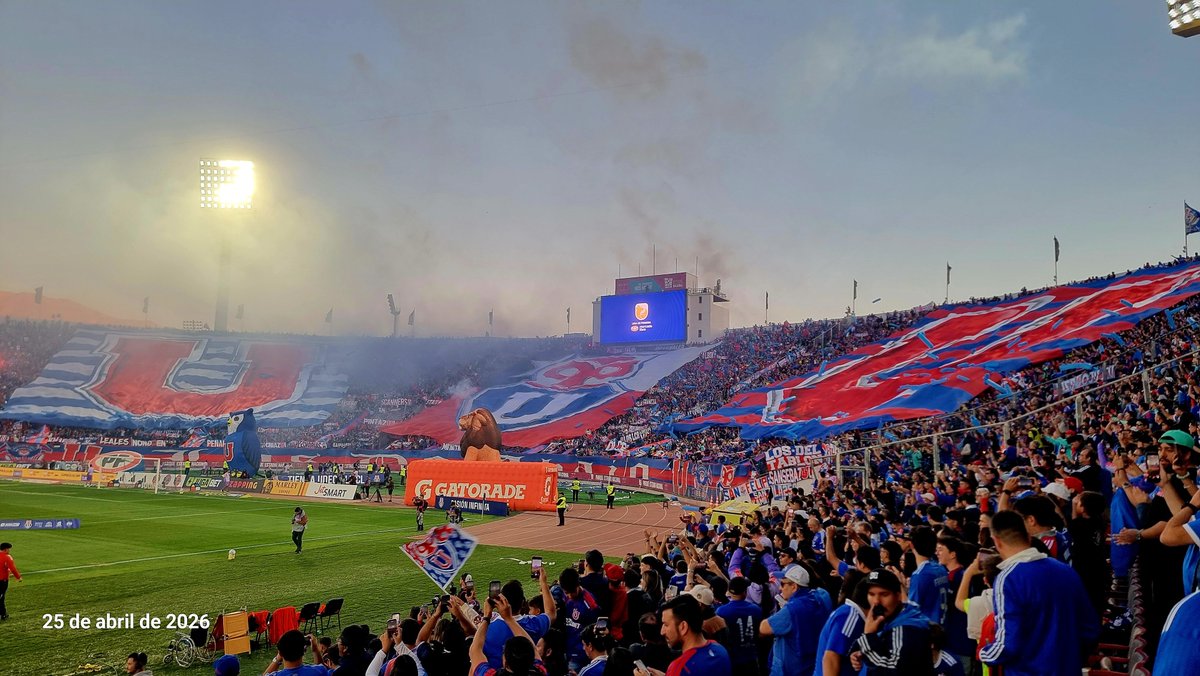 Rockboros's tweet photo. Fecha 11.
U De Chile 1️⃣  vs  0️⃣ Católica .
🔵🔴🤘🦉 15.04.26. https://t.co/WKgm2n2b8e