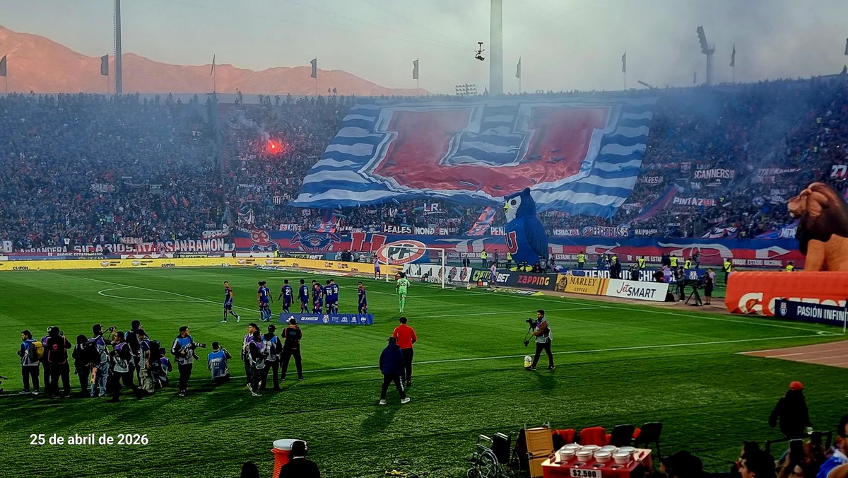 Rockboros's tweet photo. Fecha 11.
U De Chile 1️⃣  vs  0️⃣ Católica .
🔵🔴🤘🦉 15.04.26. https://t.co/WKgm2n2b8e