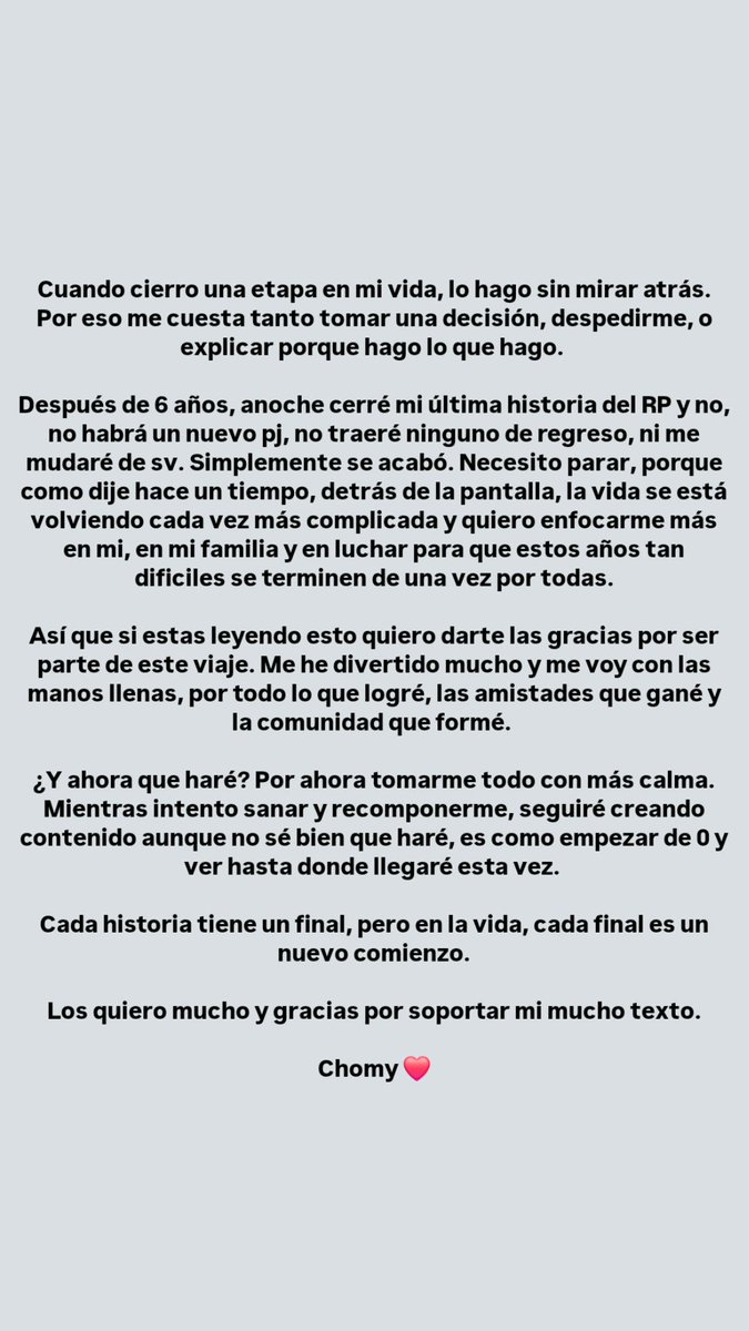 chomy_lu's tweet photo. Gracias por todo chicos ❤️ https://t.co/kGmnMA0OsY