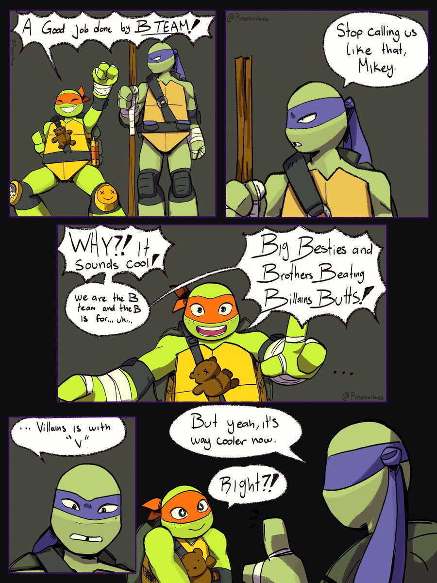 pinosvibes's tweet photo. B TEAM!!! 🗣️🗣️🗣️

#TMNT #TMNT2012 #Fanart https://t.co/takn3rggfq