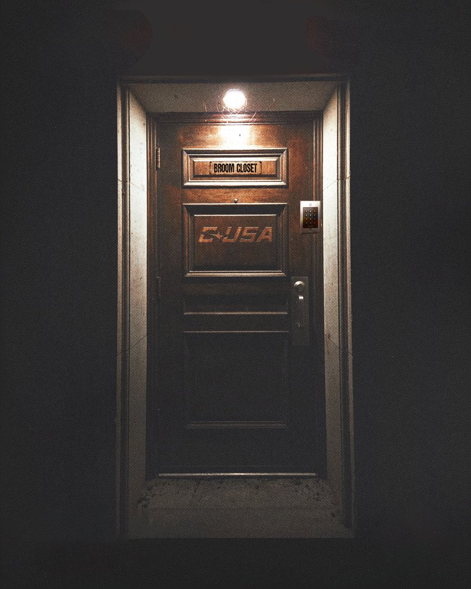 All they found was the broom closet… combination 926598