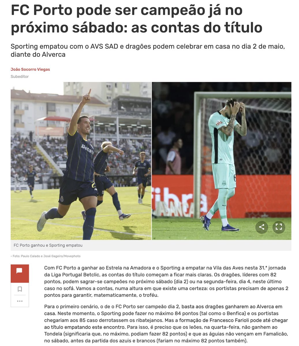 Eu quero o <a href="/FCPorto/">FC Porto</a> campeão! Eu quero o <a href="/FCPorto/">FC Porto</a> campeão! Eu quero o <a href="/FCPorto/">FC Porto</a> campeão!