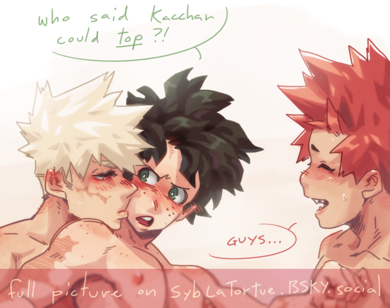 SybLaTortue's tweet photo. I drew some KiriBakuDeku today https://t.co/dlcBge8ZKP